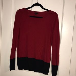 red and black thin sweater